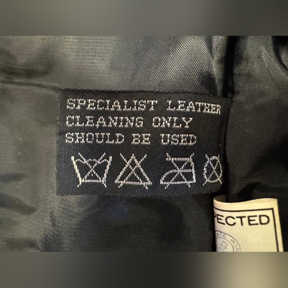 Pelle 100% Leather Bowling Jacket Colour Block Red/Yellow/Blue Size Small EUC - Picture 7 of 8